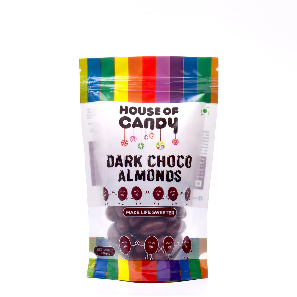 Dark Chocolate Almonds - 150 gm
