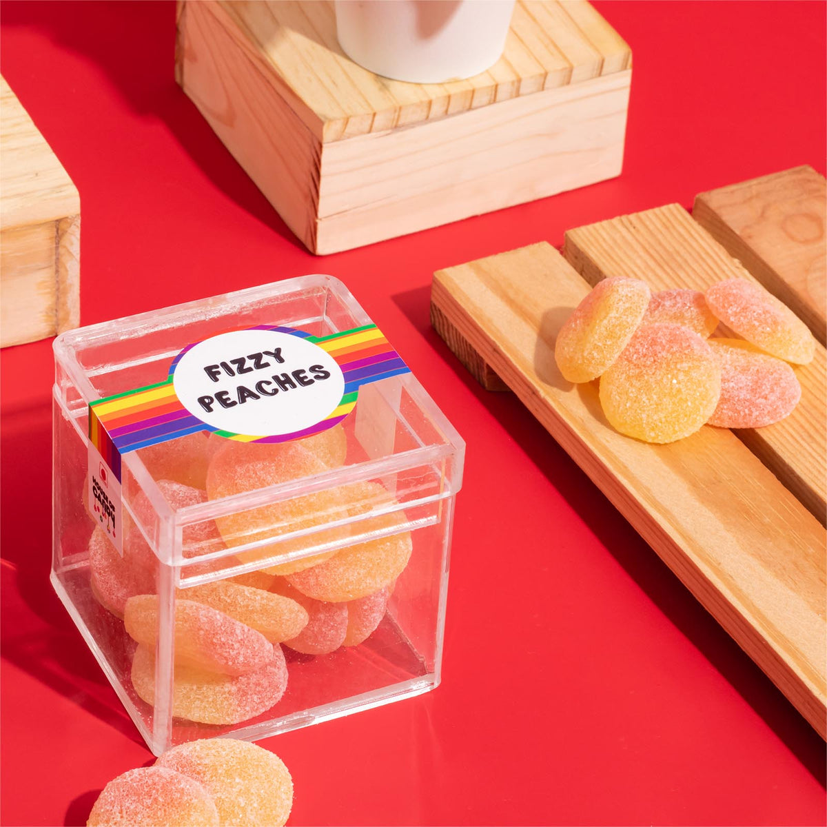 Fizzy Peaches Squeeze Box 150gm