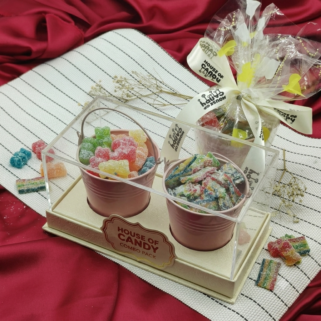 Rainbow & Gummy Bucket Combo