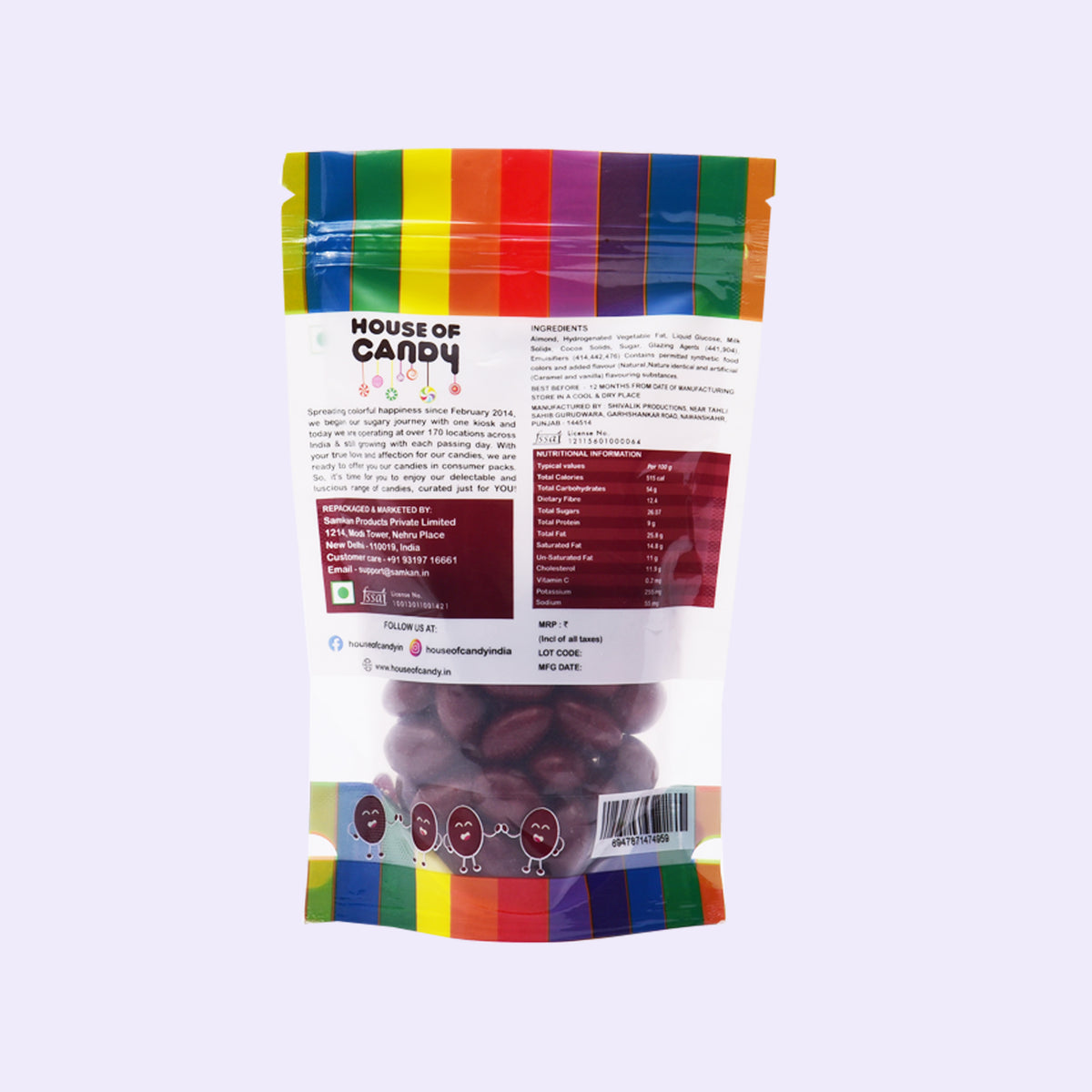 Dark Chocolate Almonds - 100 gm