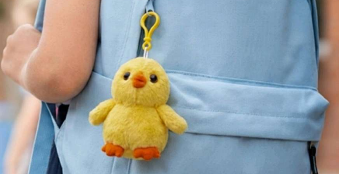 Hanging Duck Toy - Yellow