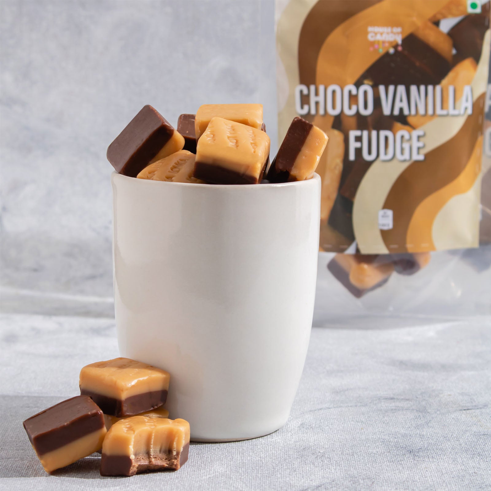 Chocolate Vanilla Fudge