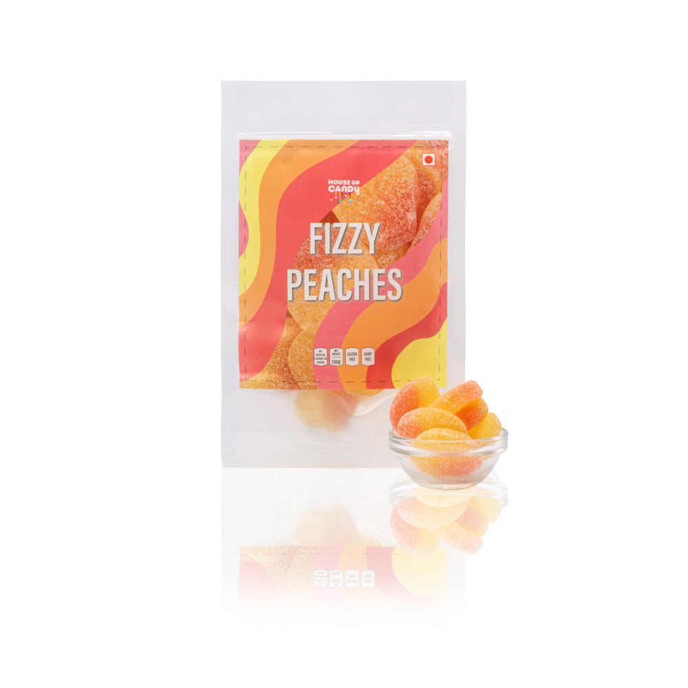 Fizzy Peaches Jumbo Pack - 1 kg